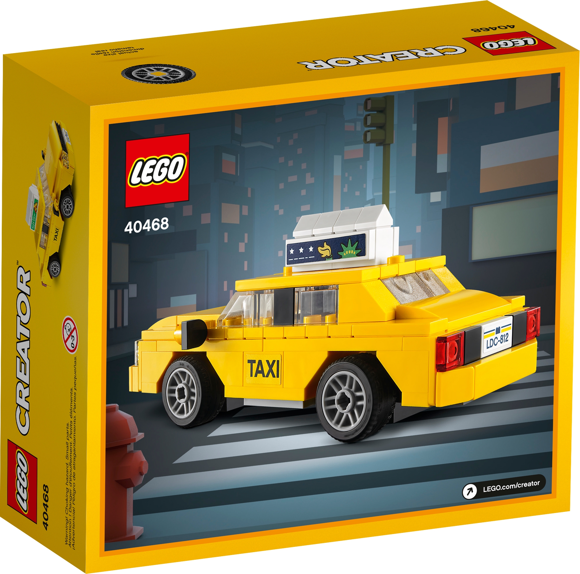ตัวต่อเสริมทักษะ LEGO Creator - Yellow Taxi รุ่น 40468