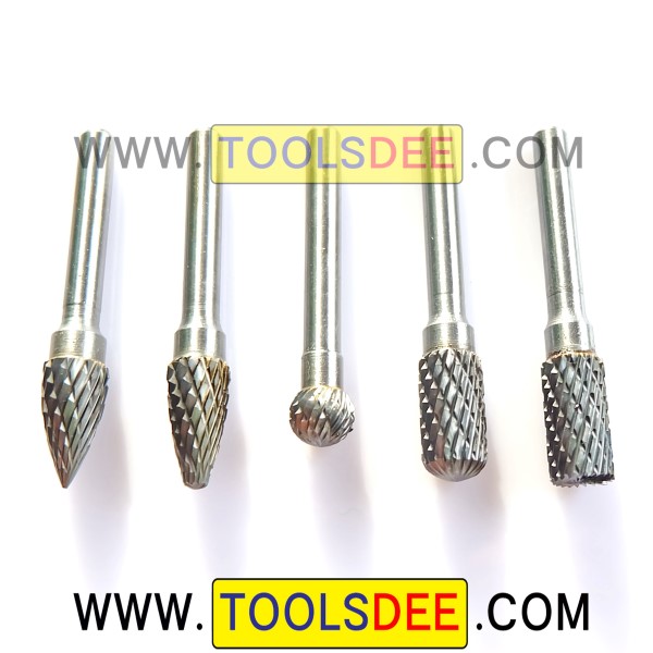 ดอกเจียรคาร์ไบด์ แกน 6 มิล หัวเจียรขนาด 10 มิล Double Cut