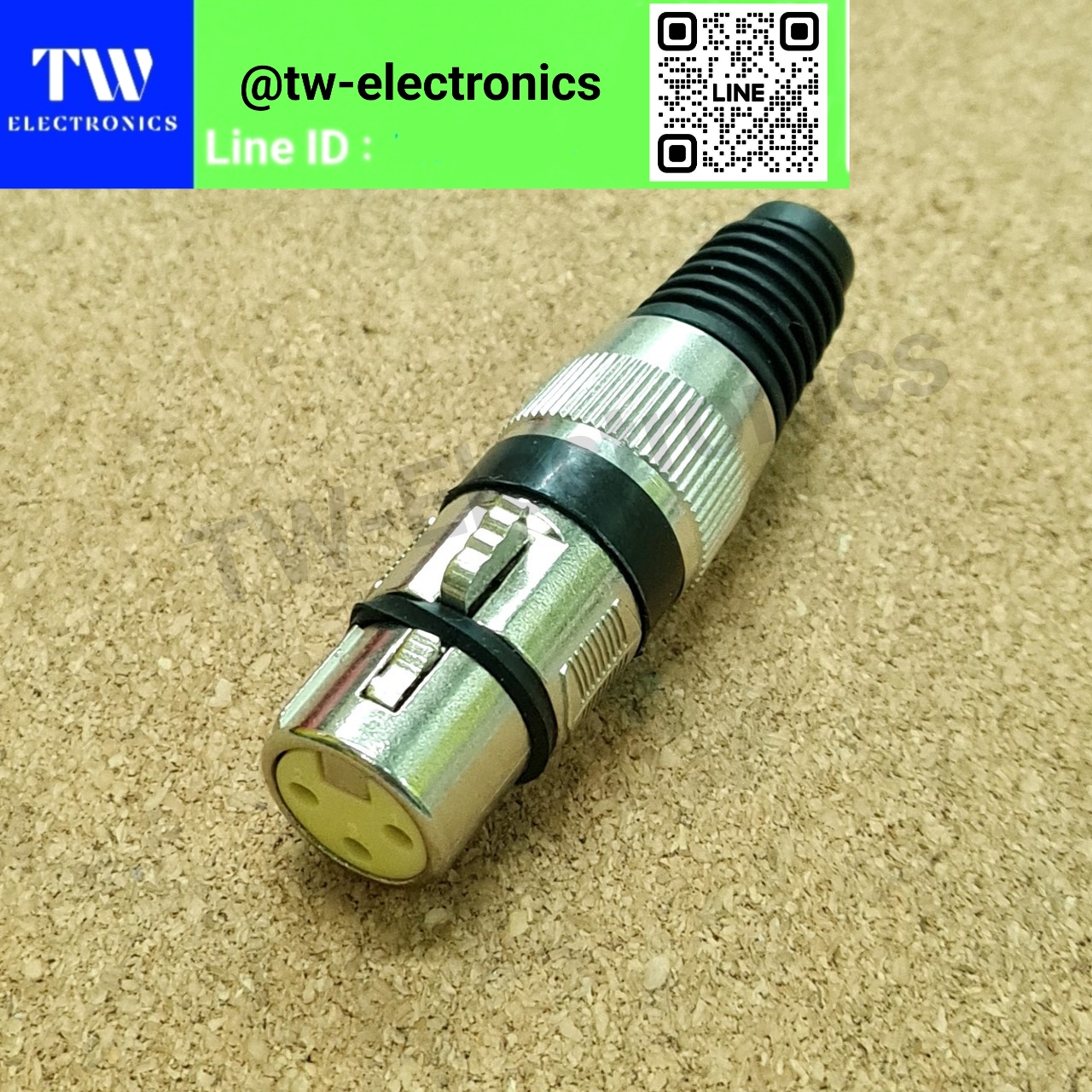 XLR ตัวเมีย คาดสีดำ
