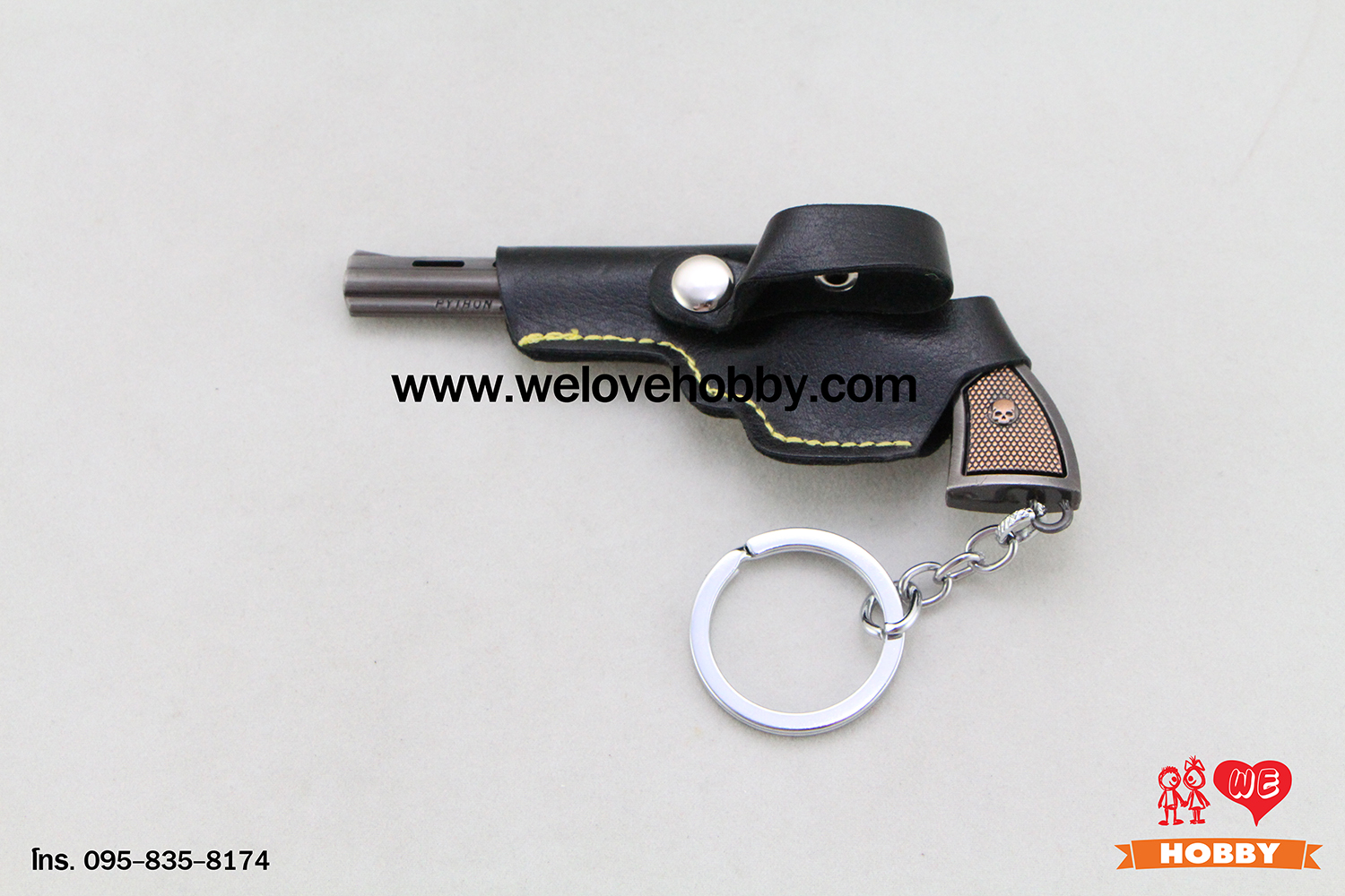 พวงกุญแจ PUBG (PLAYERUNKNOWN'S BATTLEGROUNDS) : ปืนพกลูกโม่ Python 357 Revolver พร้อมซองใส่ปืน