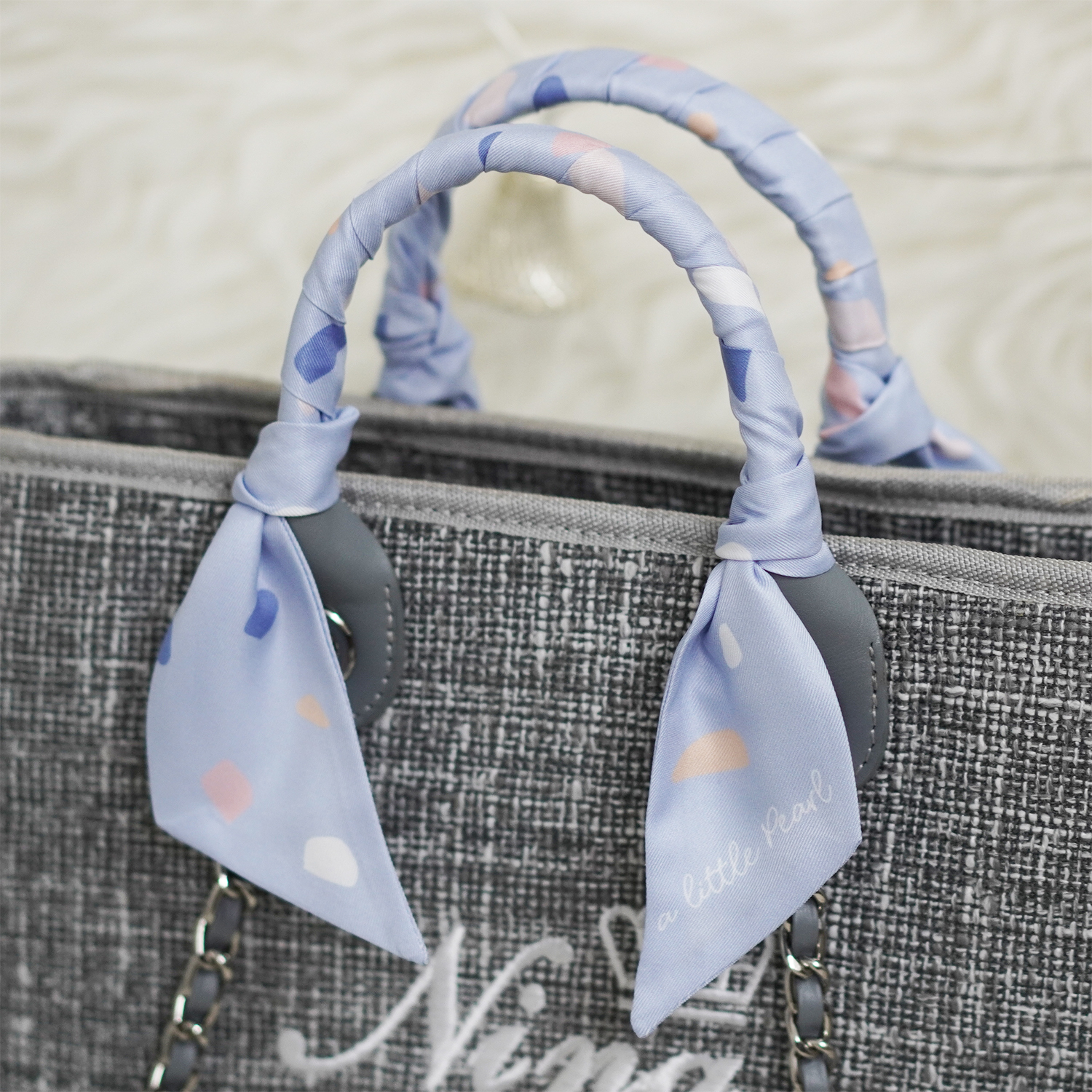 ผ้าพันหูกระเป๋า Terrazzo - Blue