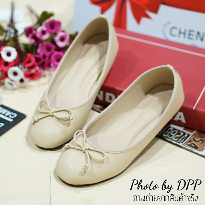 รองเท้า H&M Ballet Flat Style (สีครีม)