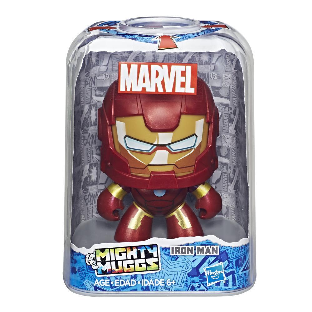 Hasbro Marvel Avengers Mighty Muggs Iron Man ฮาสโบร มาร์เวล อเวนเจอร์ส ไมตี้ มักส์ ไอรอน แมน ตุ๊กตาเปลี่ยนหน้าได้ ลิขสิทธิ์แท้