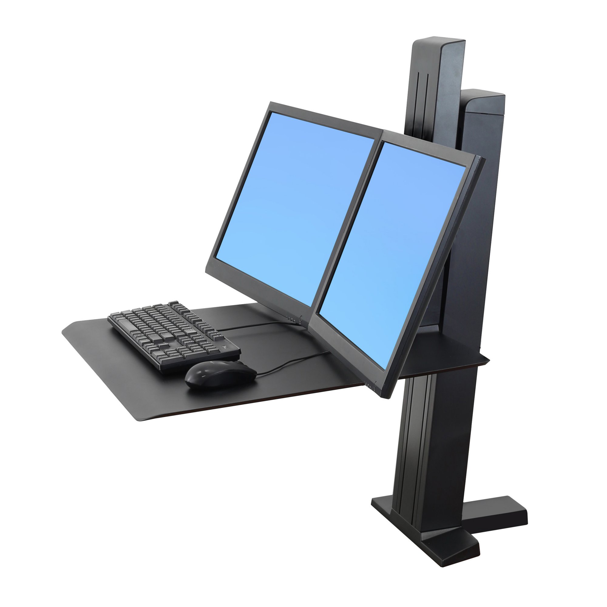 ขายถูก ERGOTRON P/N 33-407-085 WorkFit-SR, Dual Monitor, Sit-Stand Desktop Workstation สีดำ ประกันศูนย์