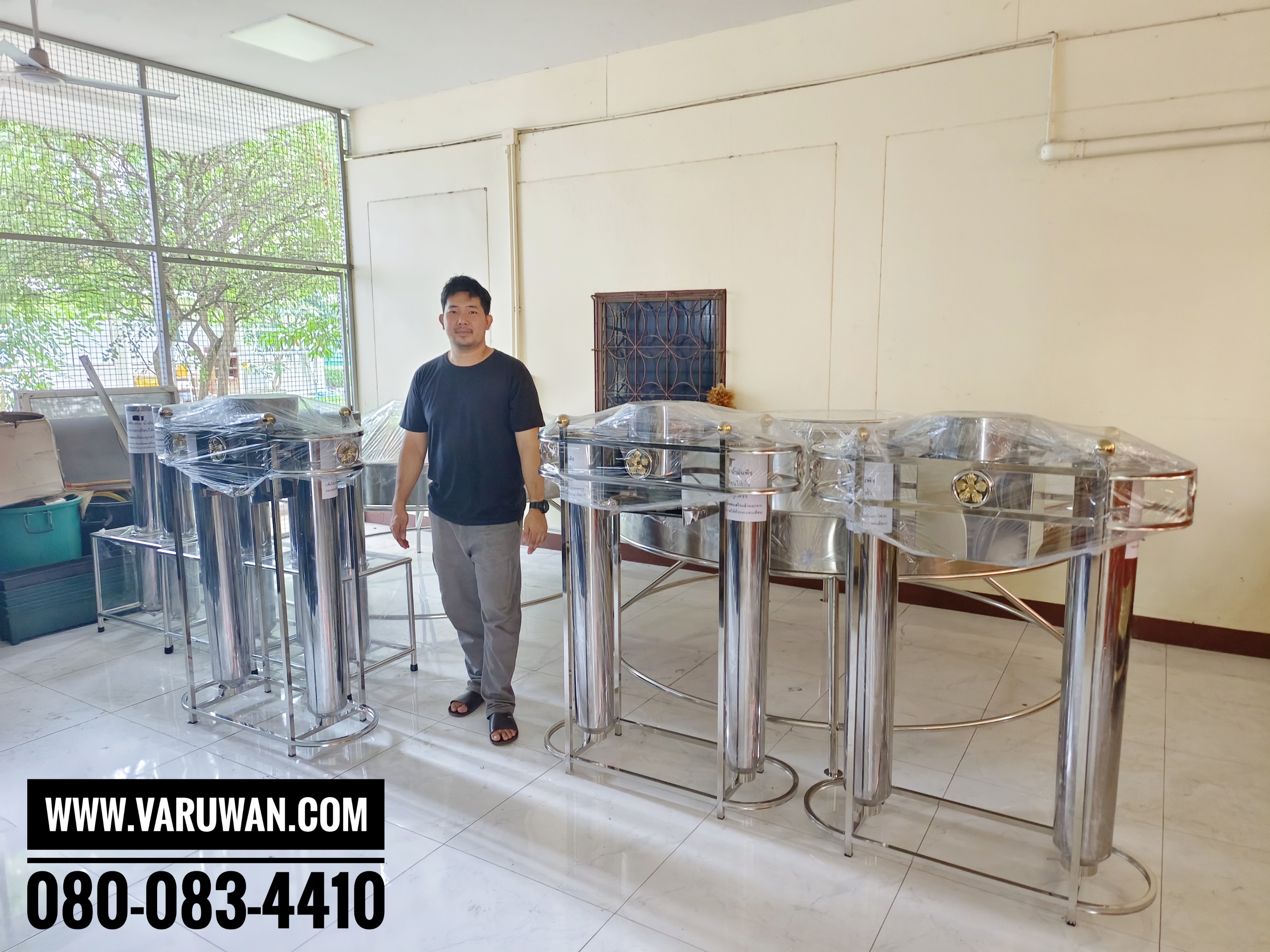 เครื่องหล่อเทียนพรรษาสแตนเลส แบบคู่