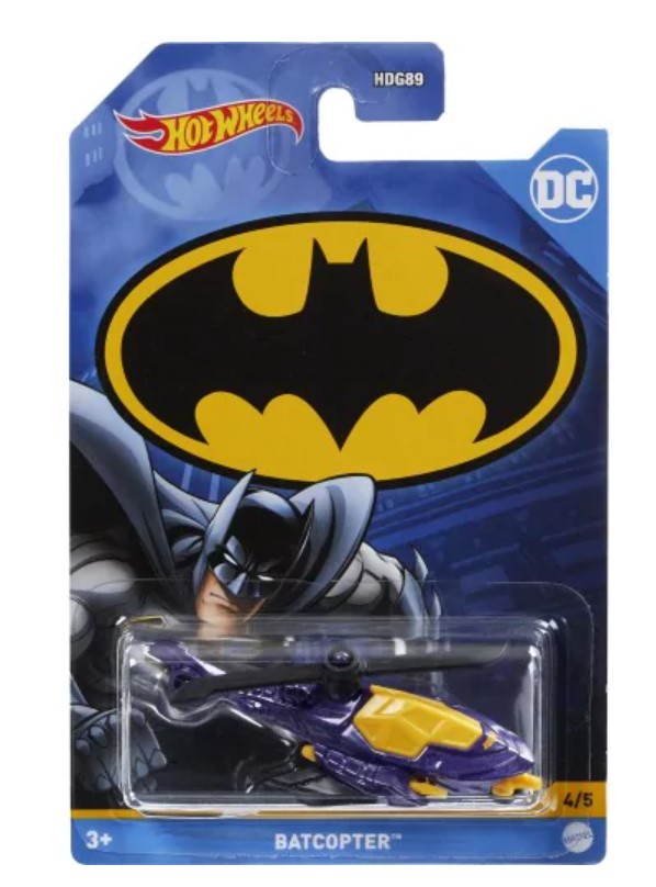 โมเดลรถแบทแมนฮอทวีล Hot Wheels Batman Series (2022) - Batcopter (4/5)