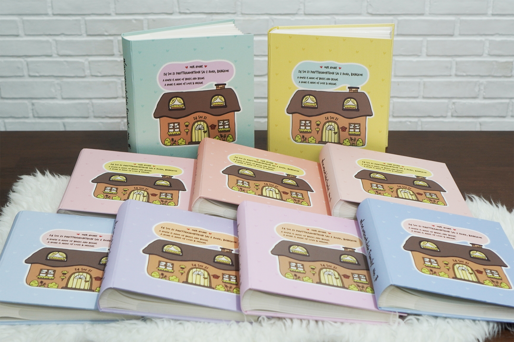 อัลบั้มสั่งทำใส่ชื่อ ลาย Cottage