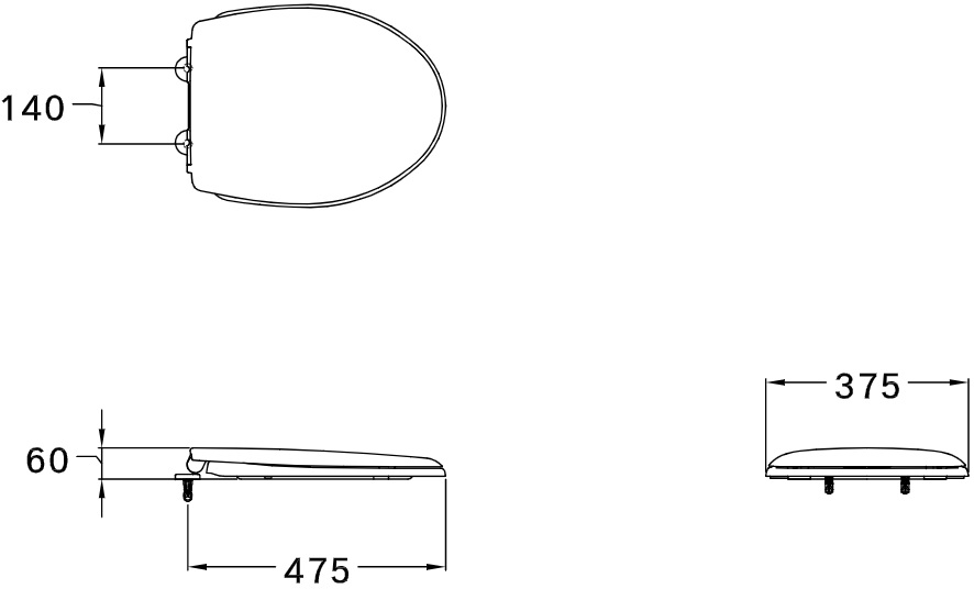 Cotto C91005 ฝารองนั่งปิดนุ่ม Soft Close