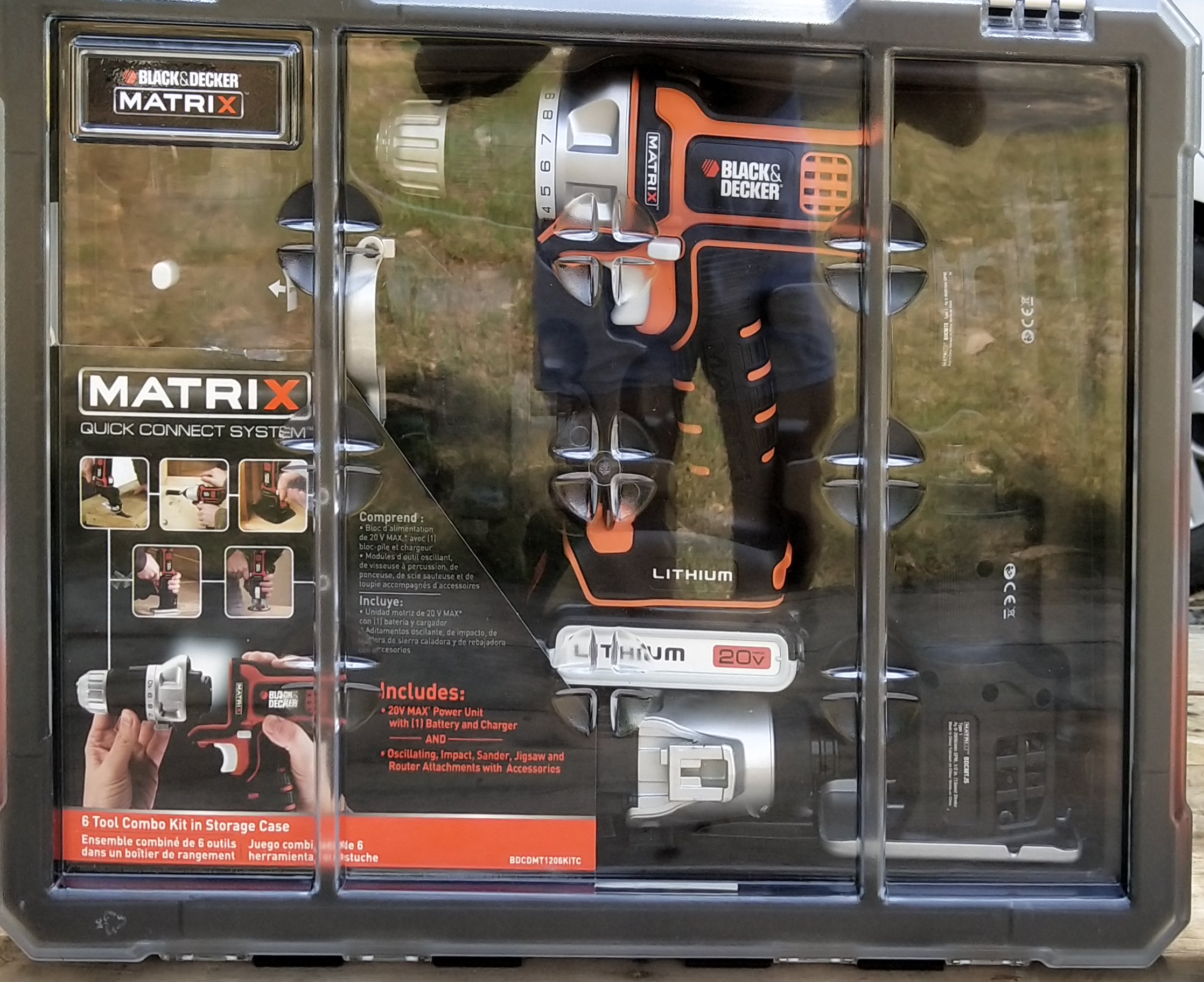 BLACK+DECKER สว่าน BLACK+DECKER 6 อิน 1 (BDCDMT1206KITC Matrix 6 Tool Combo Kit with Case) สว่าน BLACK+DECKER BDCDMT1206KITC Matrix 6 Tool Combo Kit with Case