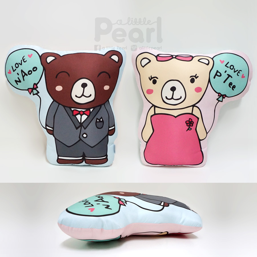 หมอนสั่งทำใส่ชื่อ ลายหมี - Teddy