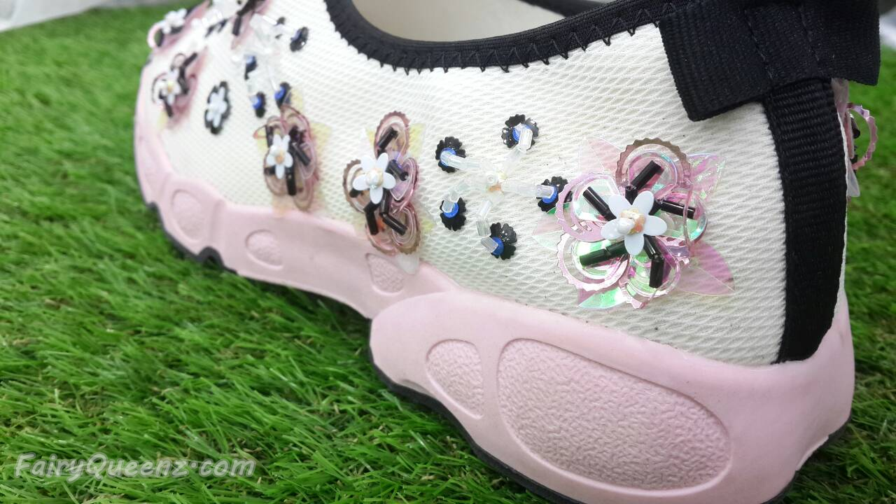 พร้อมส่ง : รองเท้า Dior Fusion Sneakers สีขาวดอกชมพู (งานAAA)