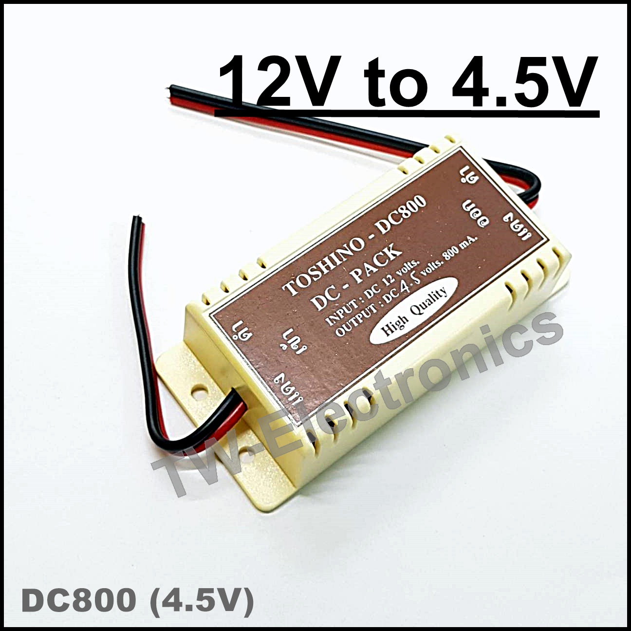 DC Adapter 12V to 4.5V 800mA. / DC800 (4.5V)