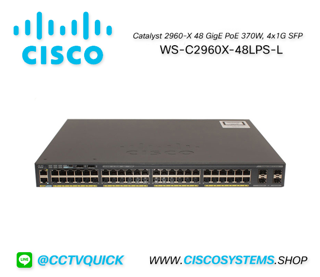 EOL WS-C2960X-48LPS-L (Cisco Catalyst 2960-X 48 GigE PoE 370W, 4x1G SFP,LAN Base) ** C9200L-48PL-4G-E