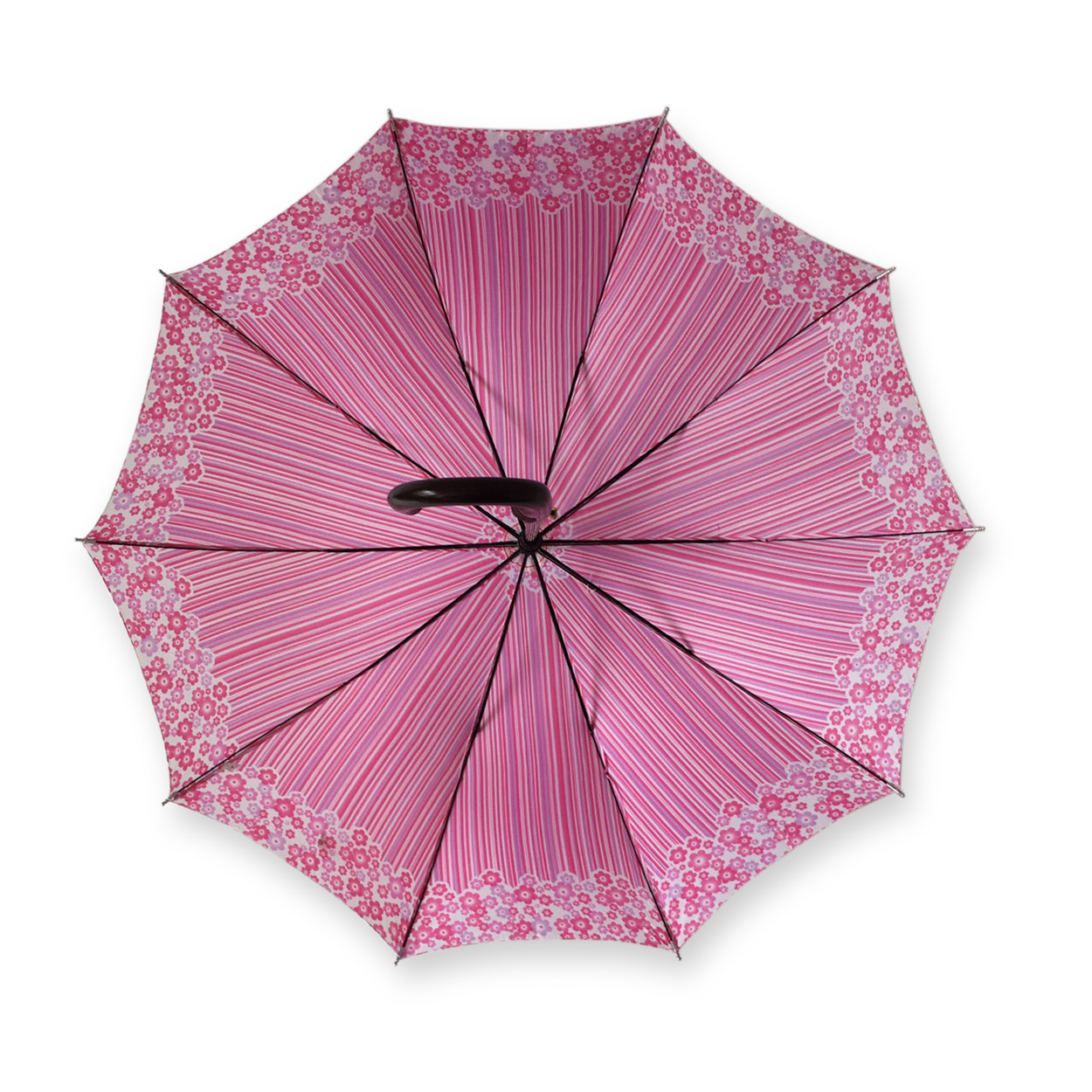 ร่มตอนเดียว22 8ก้านรหัสลายดอกไม้