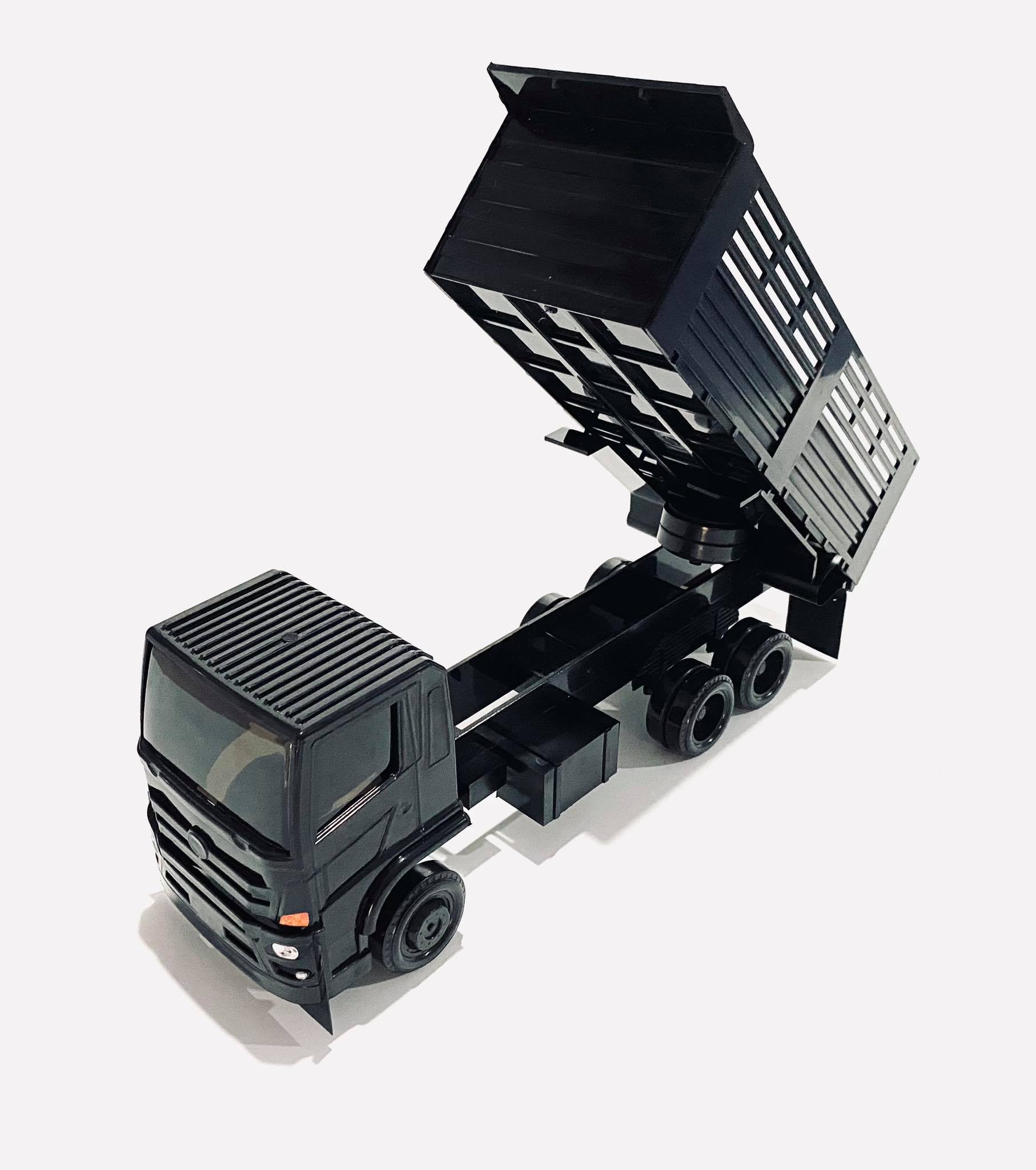 โมเดลรถดั้มของเล่น สีดำ TR5 วิศวะกรรม Toy truck 1:24
