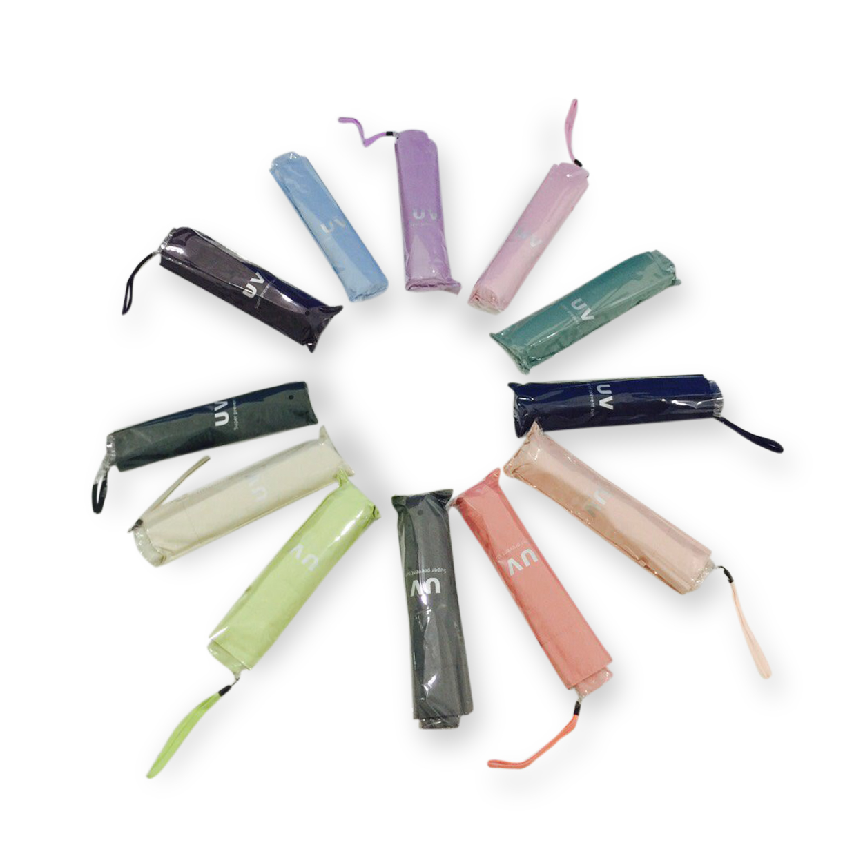 ร่มGBU3ตอนแบนเบารหัสGM345ยูวีดำ