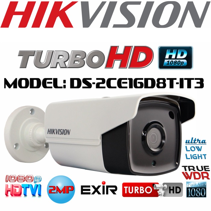 ขายถูก HIKVISION Turbo HD รุ่น DS-2CE16D8T-IT3 ความละเอียด 2 ล้านพิกเซล