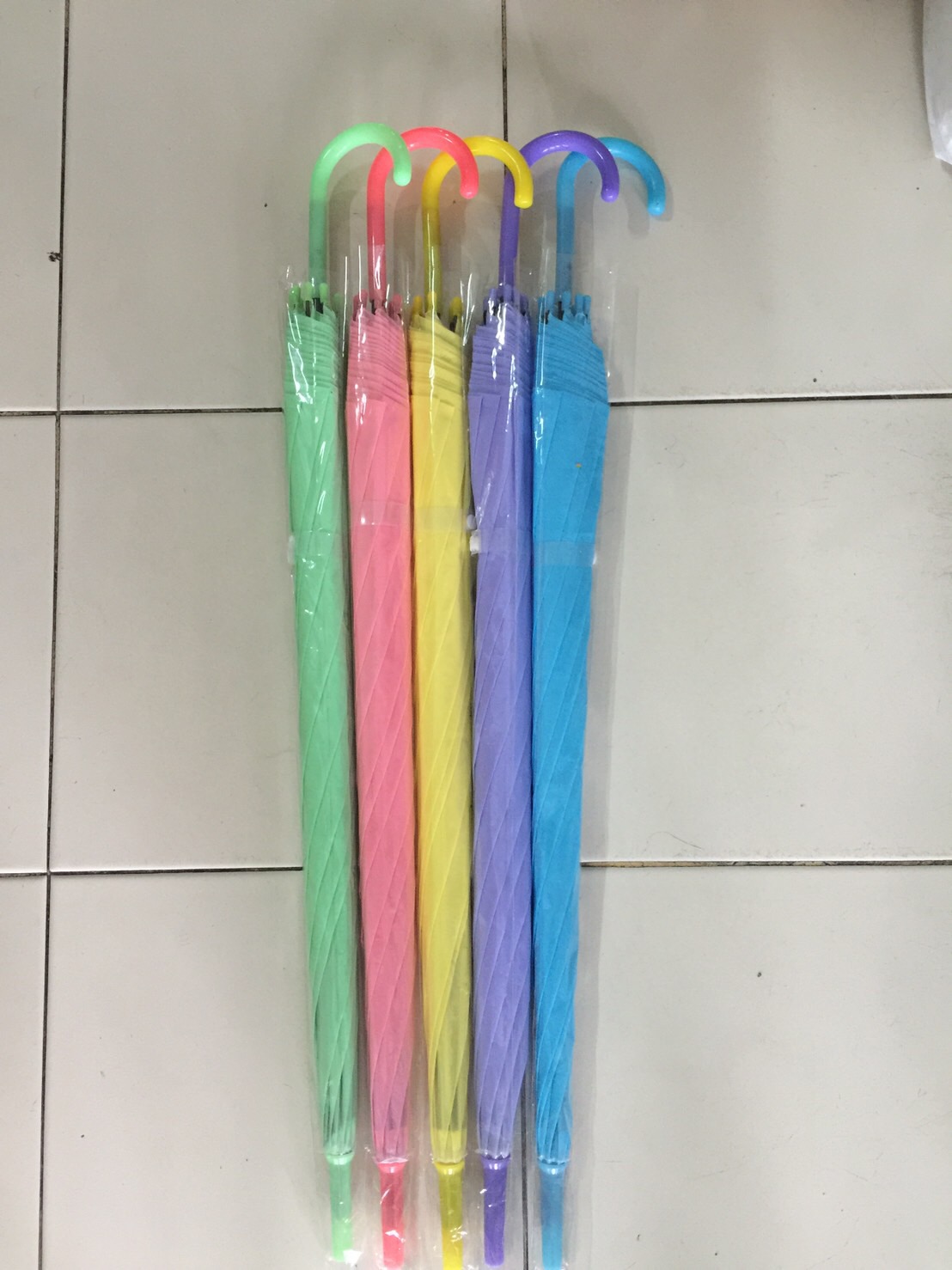 ร่มใสสีพื้น