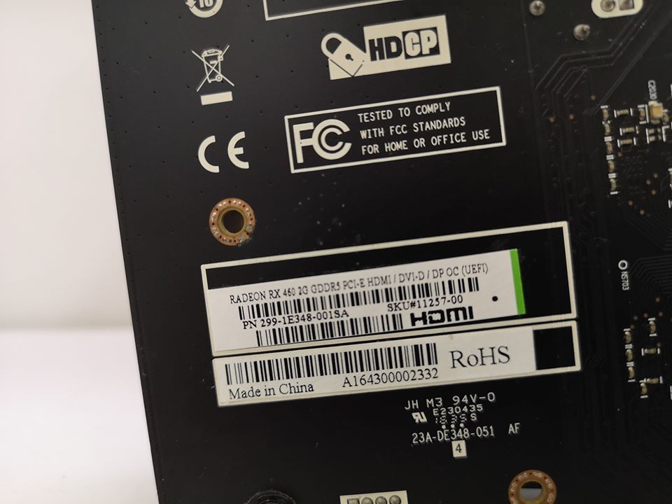 SAPPHIRE RX460 2GB. DDR-5 OC