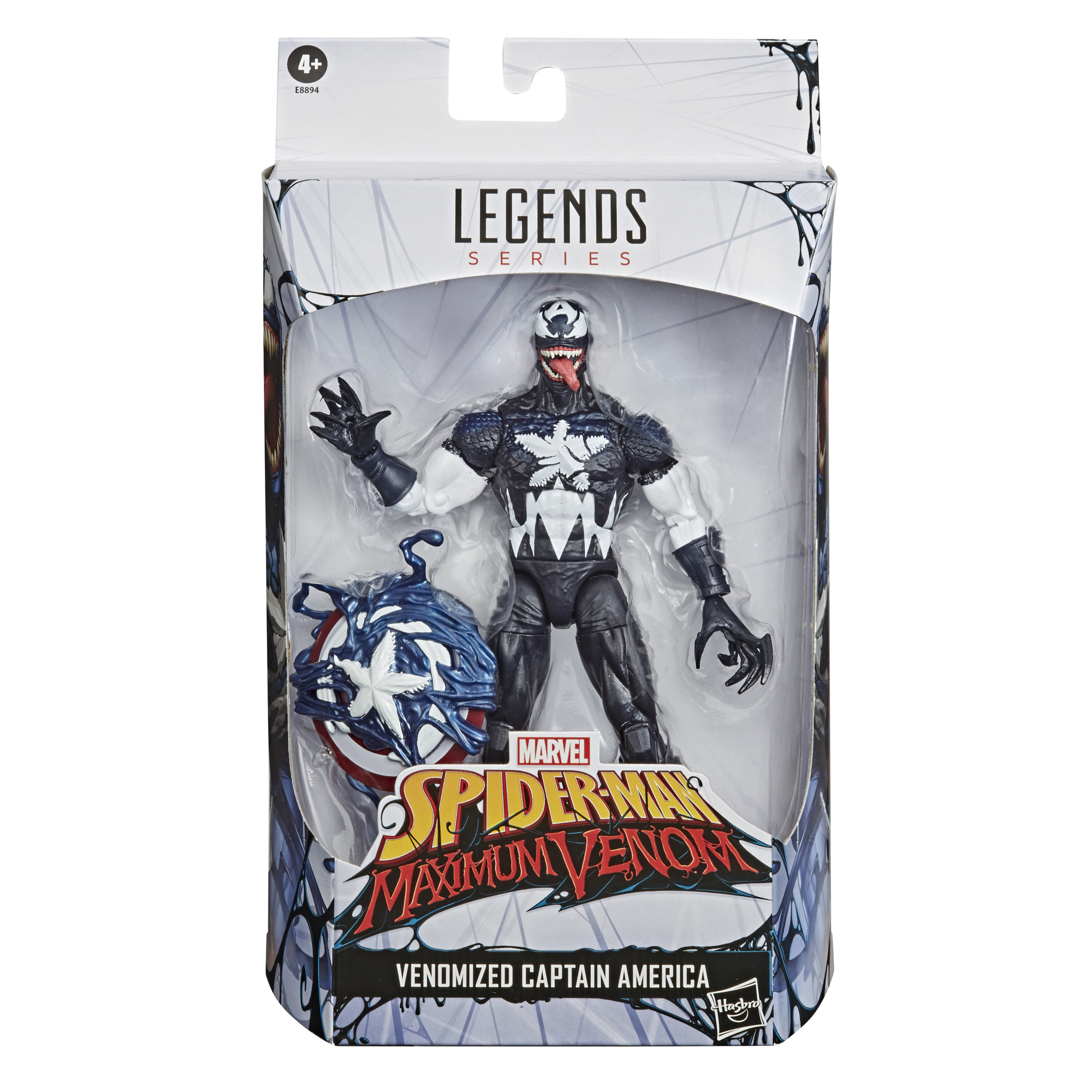 Hasbro Marvel Legends Venomized Captain America 6-inch Figure ฮาสโบร มาร์เวล เลเจนด์ ซีรี่ย์ส หุ่นโมเดลฟิกเกอร์ เวน่อมไมซ์ กัปตัน อเมริกา ขนาด 6 นิ้ว ลิขสิทธิ์แท้