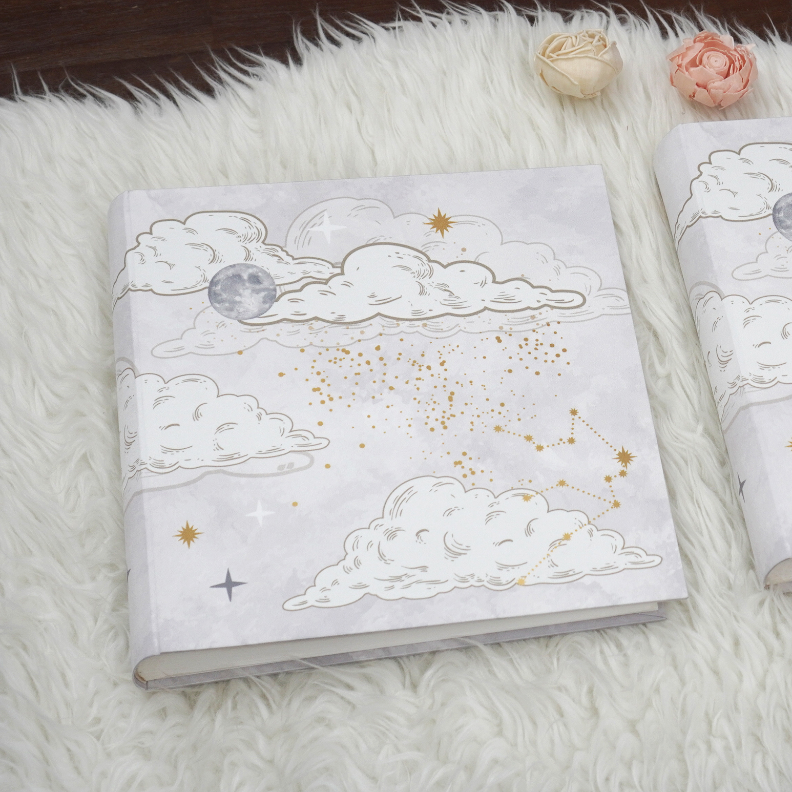 สมุดเซ็น สมุดอวยพร แบบพร้อมส่ง ลาย Zodiac - Grey มีให้เลือก 4 ขนาด