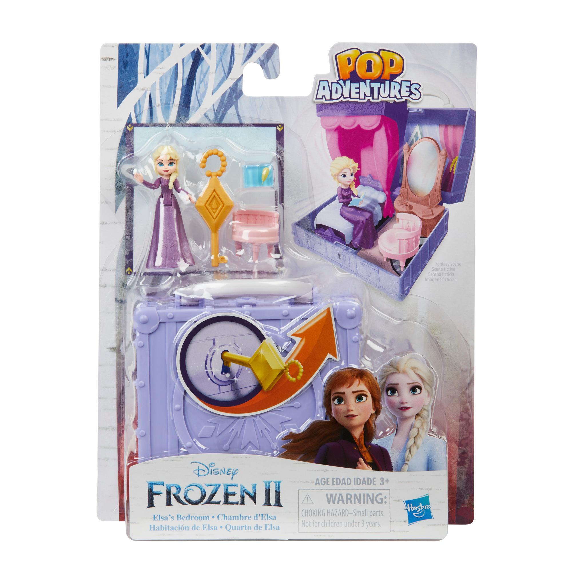 Hasbro Disney Frozen Pop Adventures Elsa's Bedroom Pop-up Playset With Handle ฮาสโบร ดิสนี่ย์ โฟรเซ่น ป็อป แอดเวนเจอร์ส ห้องนอนเอลซ่า ลิขสิทธิ์แท้
