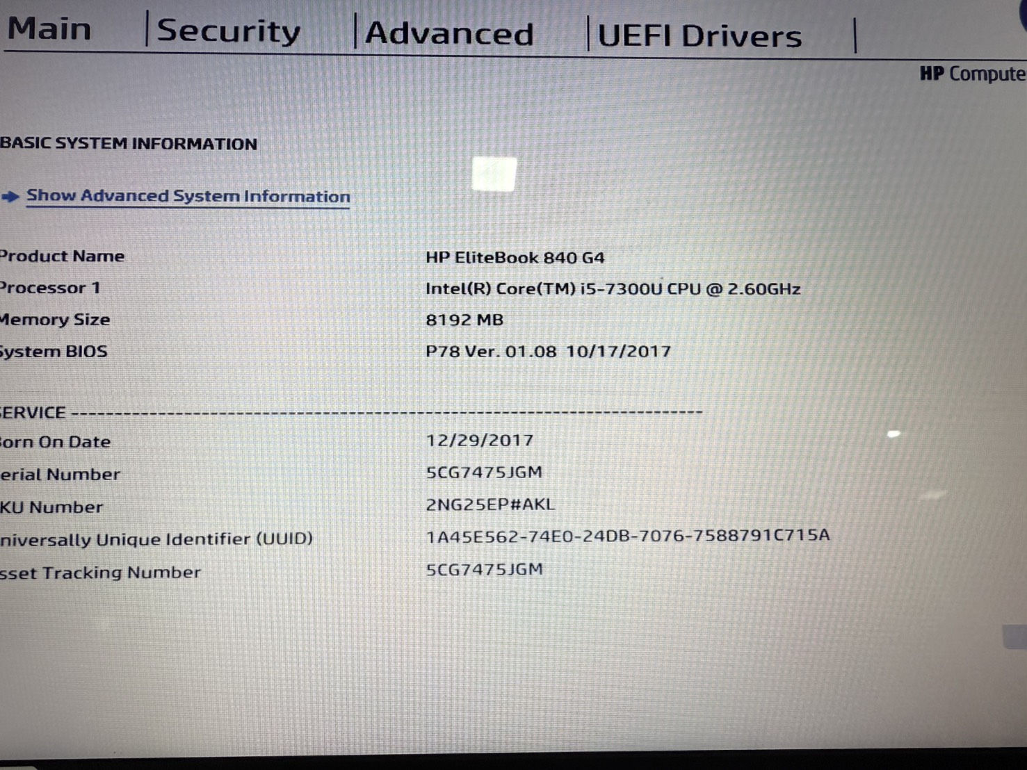 โน๊ตบุ๊ค HP EliteBook 840 G4 (i5-7300U/8GB/M.2 256GB) ไม่มี Adapter ไม่มีแบต จอ Bright ขอบยางเสื่อม