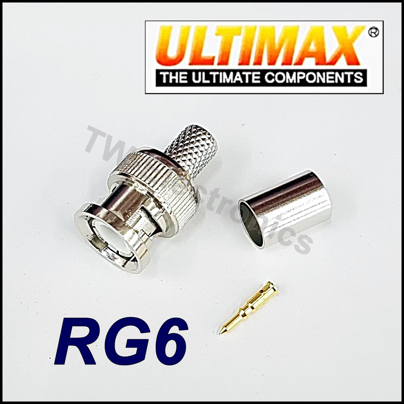 BNC ตัวผู้ RG6 ULTIMAX คีมบีบ / BNP063