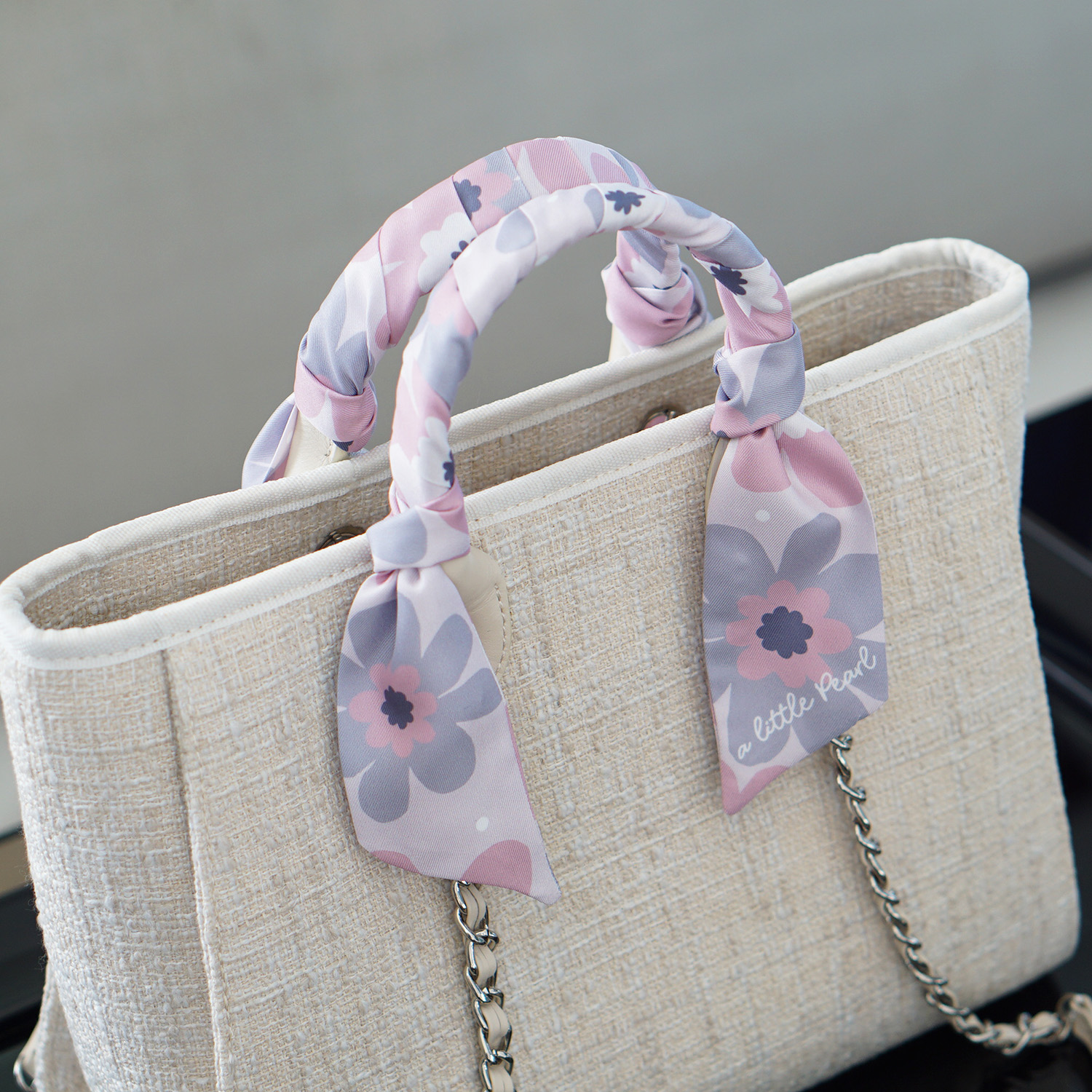 ผ้าพันหูกระเป๋า Big Flower - Pink