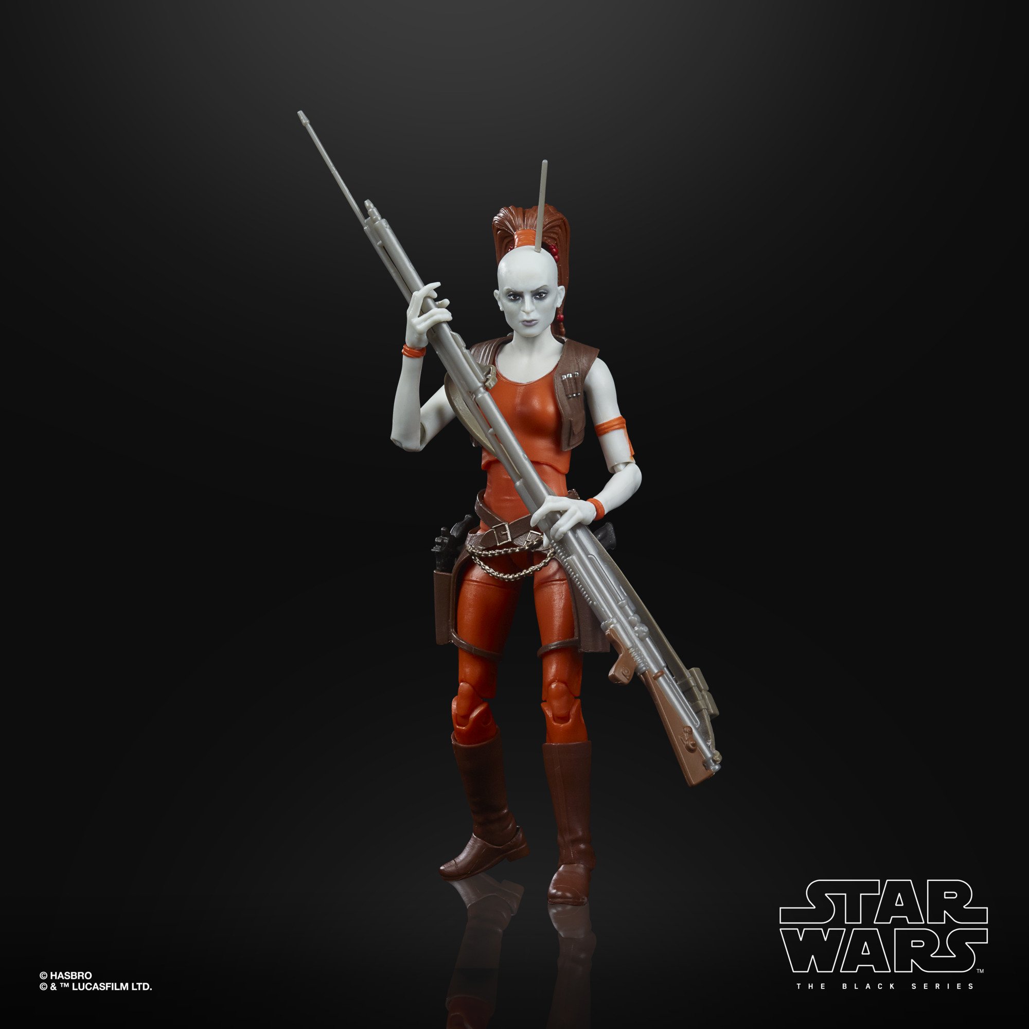 Hasbro Star Wars The Black Series Aurra Sing 6-inch-scale Figure ฮาสโบร สตาร์ วอร์ส เดอะ แบล็ค ซีรีส์ หุ่นโมเดลฟิกเกอร์ ออร์ร่า ซิง ขนาด 6 นิ้ว ลิขสิทธิ์แท้