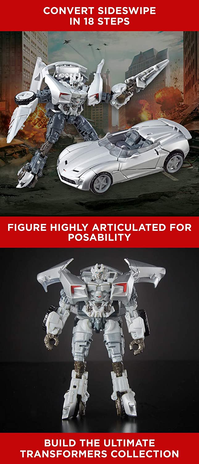 Hasbro Transformers Studio Series 29 Deluxe Class Sideswipe 4.5 Inch Action Figure ฮาสโบร ทรานสฟอเมอร์ส สตูดิโอ ซีรีย์ส 29 ดีลักซ์ คลาส หุ่นยนต์ไซด์สวิป 4.5 นิ้ว ลิขสิทธิ์แท้