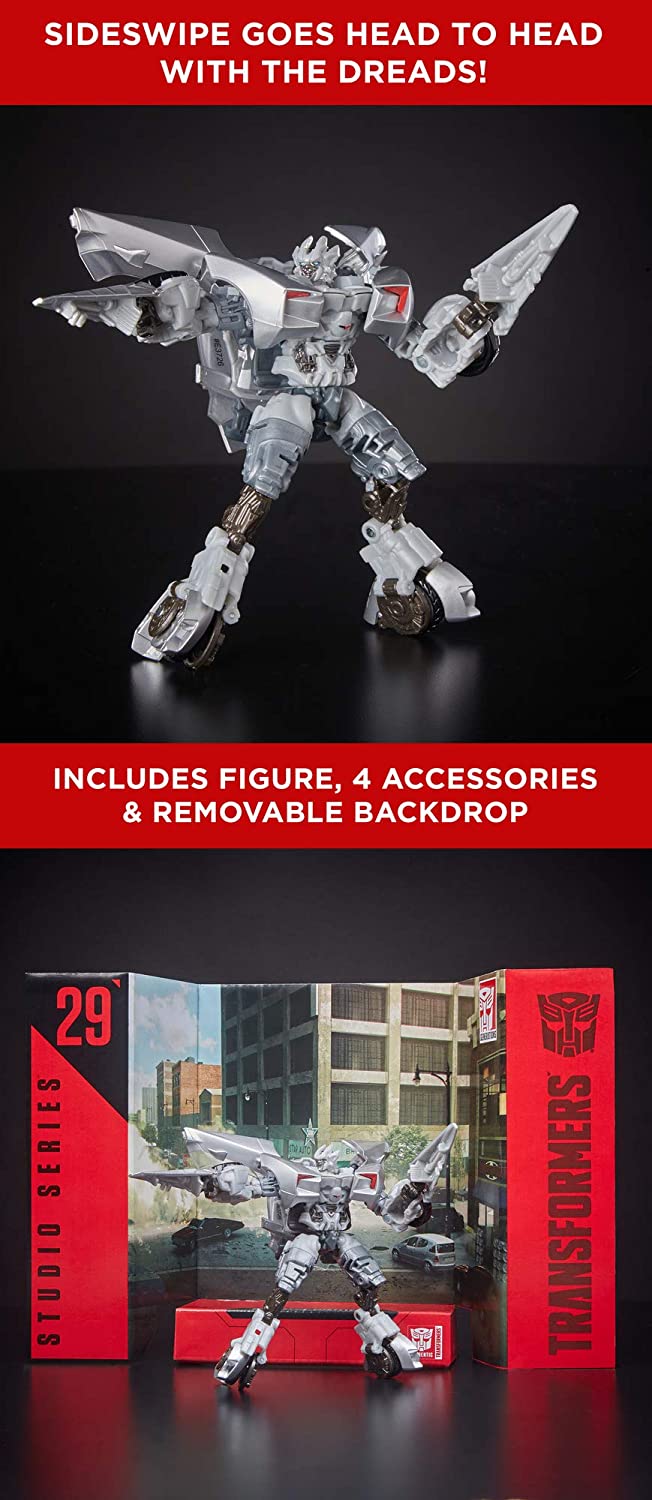 Hasbro Transformers Studio Series 29 Deluxe Class Sideswipe 4.5 Inch Action Figure ฮาสโบร ทรานสฟอเมอร์ส สตูดิโอ ซีรีย์ส 29 ดีลักซ์ คลาส หุ่นยนต์ไซด์สวิป 4.5 นิ้ว ลิขสิทธิ์แท้