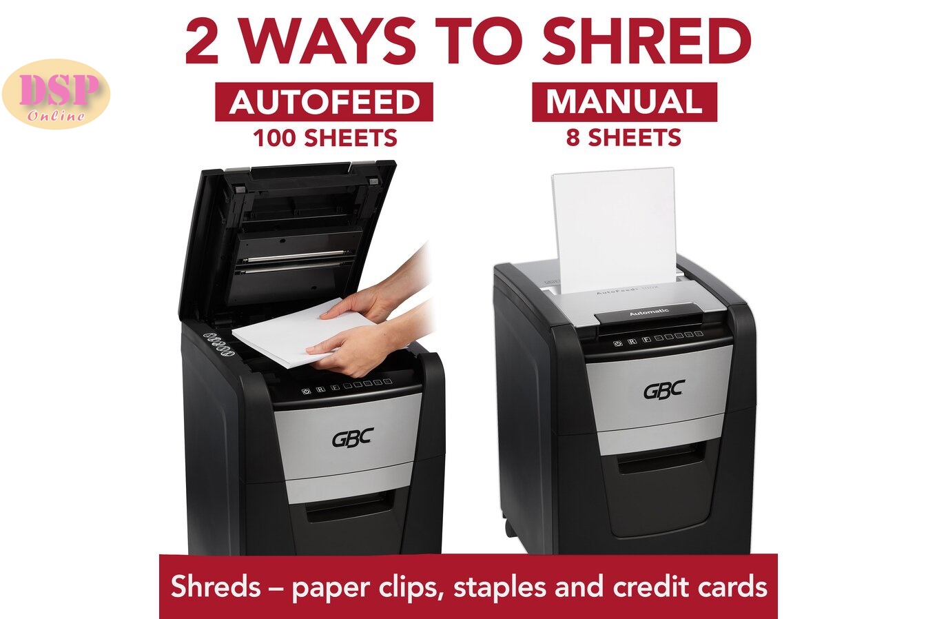ขายถูก เครื่องทำลายเอกสาร GBC Shredder ShredMaster 100X Auto