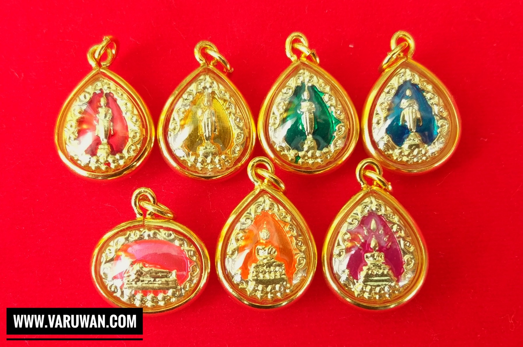 จี้พระประจำวันลงยา