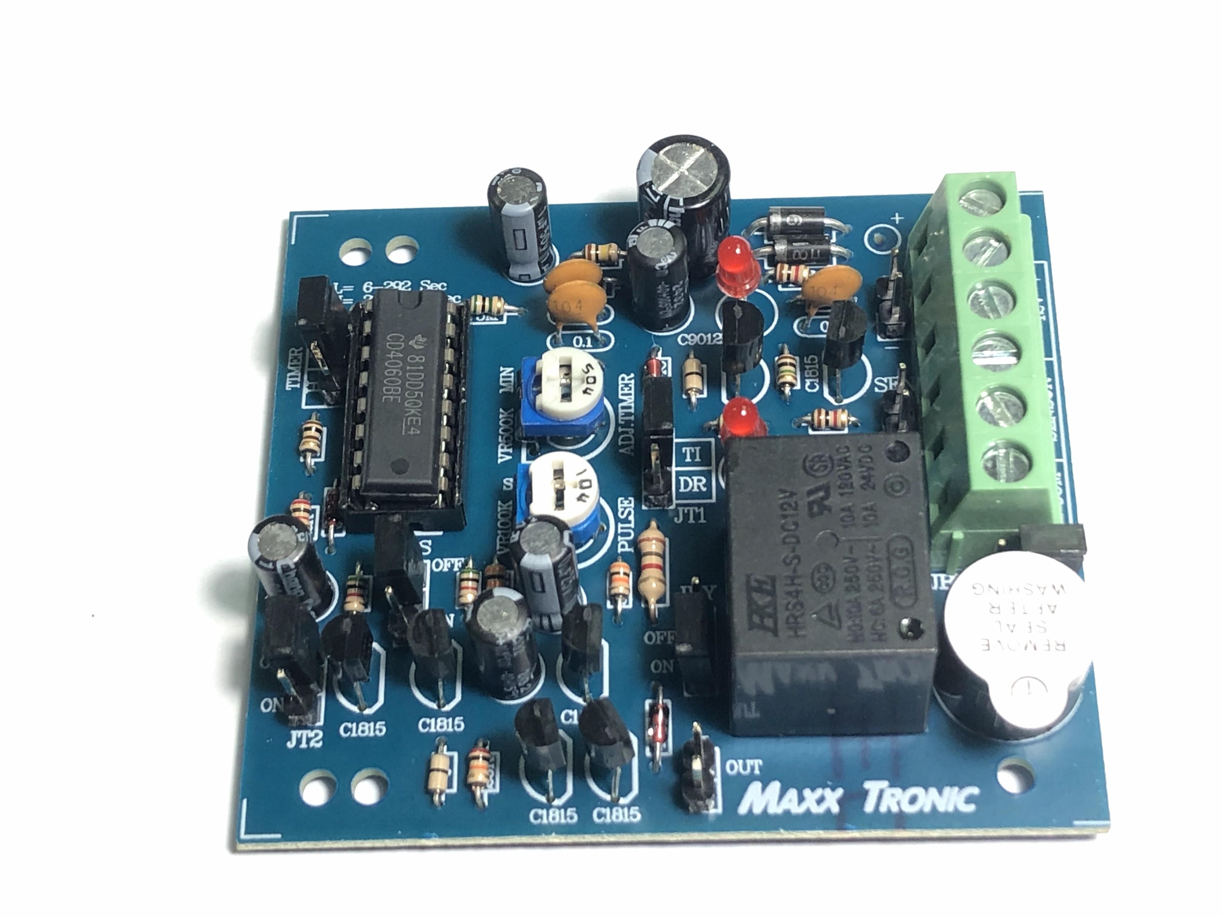 MXA145 วงจรเตือนเปิดประตูค้างหน่วงเวลาพร้อมรีเลย์