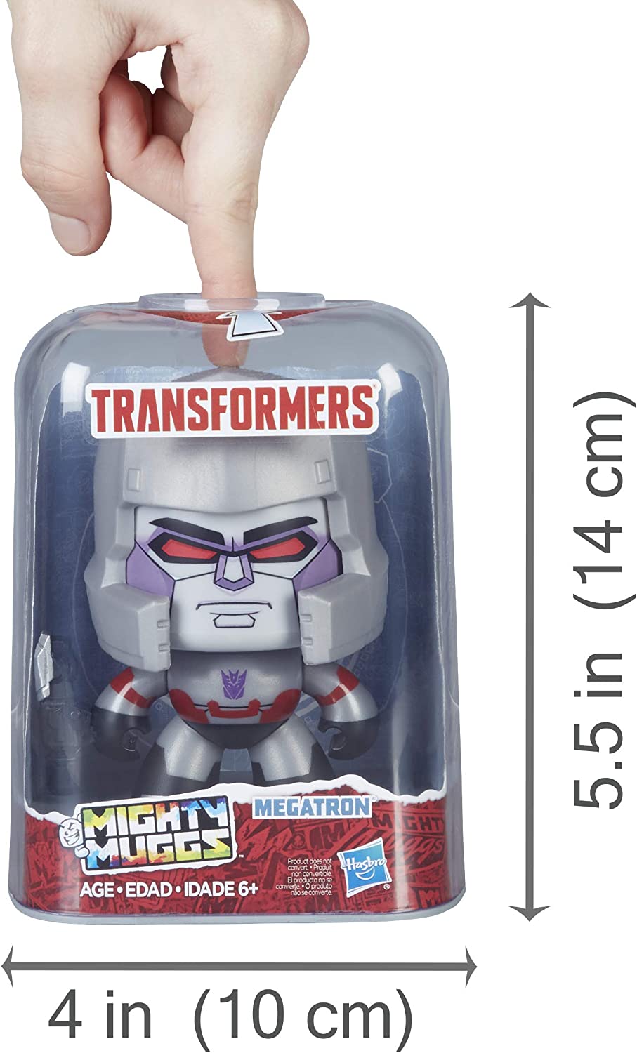 Hasbro Transformers Mighty Muggs Megatron ฮาสโบร ทรานสฟอเมอร์ส ไมตี้ มักส์ เมกะทรอน ตุ๊กตาเปลี่ยนหน้าได้ ลิขสิทธิ์แท้