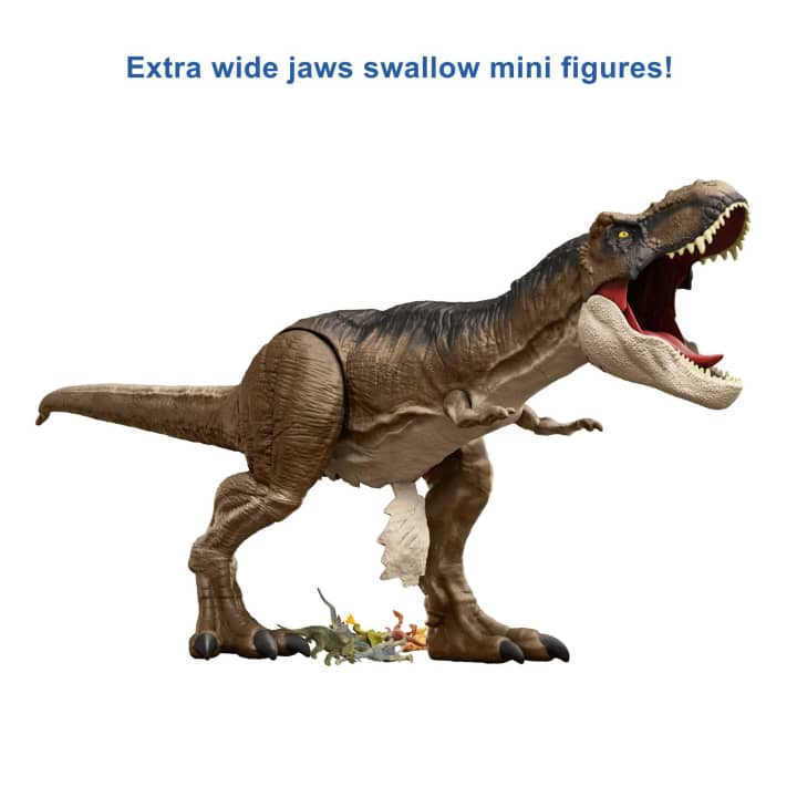 Mattel Jurassic World Super Colossal Tyrannosaurus Rex (HBK73) แมทเทล จูราสสิค เวิลด์ ของเล่นแอ็กชั่นฟิกเกอร์ไดโนเสาร์ ไทแรนโนซอรัส เร็กซ์ (ที. เร็กซ์)