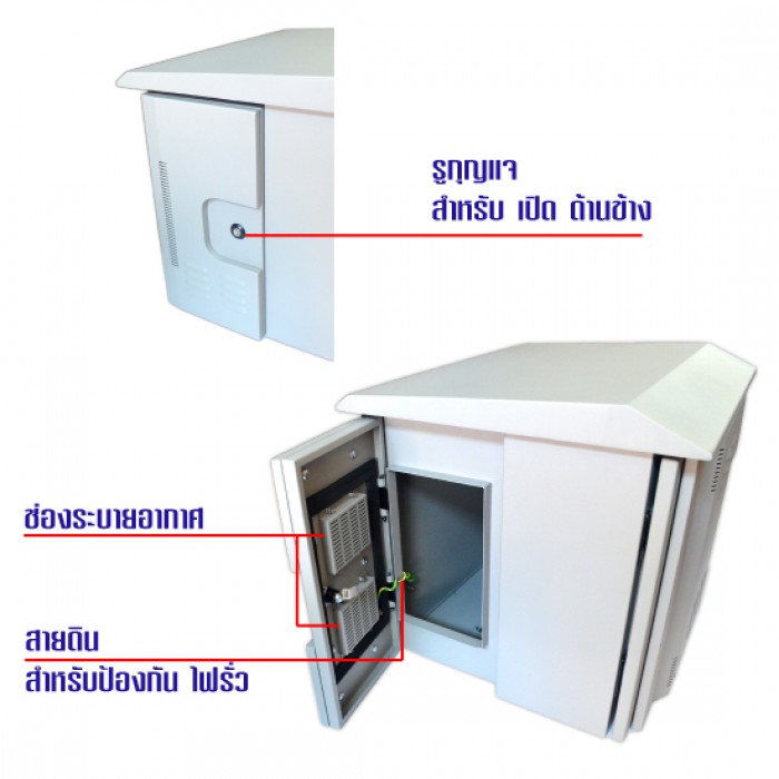 ขายถูก 19" GERMANY G1-60506OUT Wall Rack Outdoor 6U (60x60x48cm) ลึกใช้งาน 50 cm *ส่งฟรีเขต กทม.และปริมณฑล