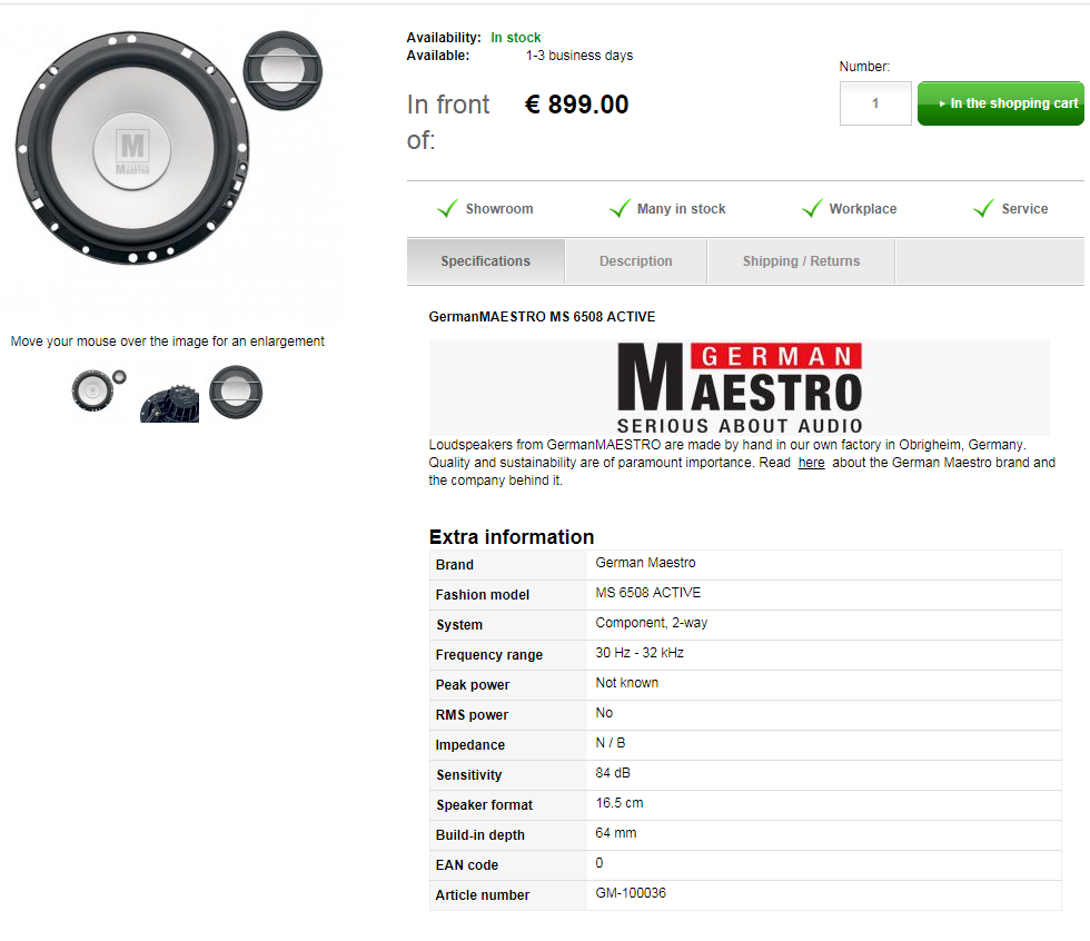 German Maestro MS 6508 ACTIVE มือสอง