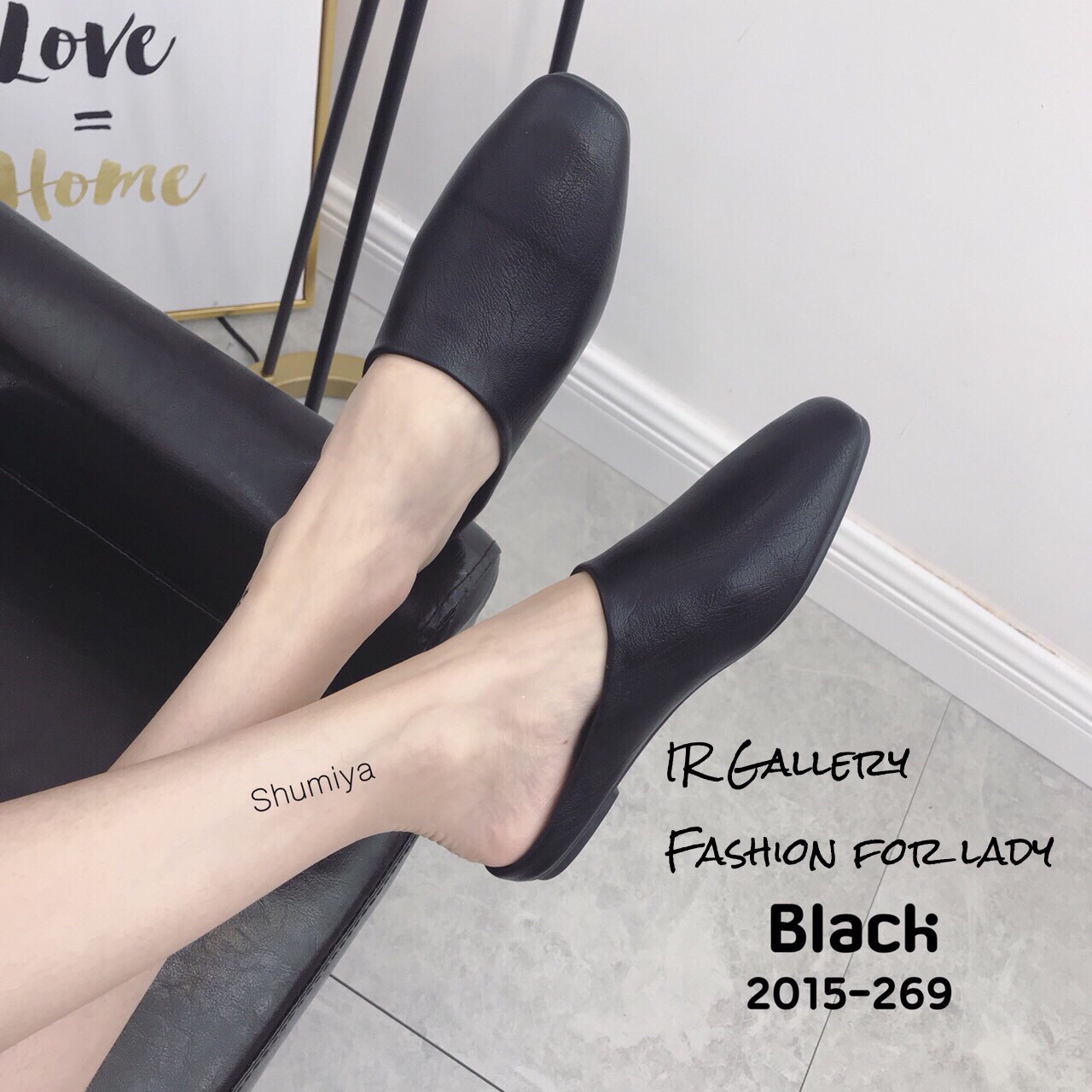 รองเท้า Slipper ทรงเปิดส้น (สีครีม)