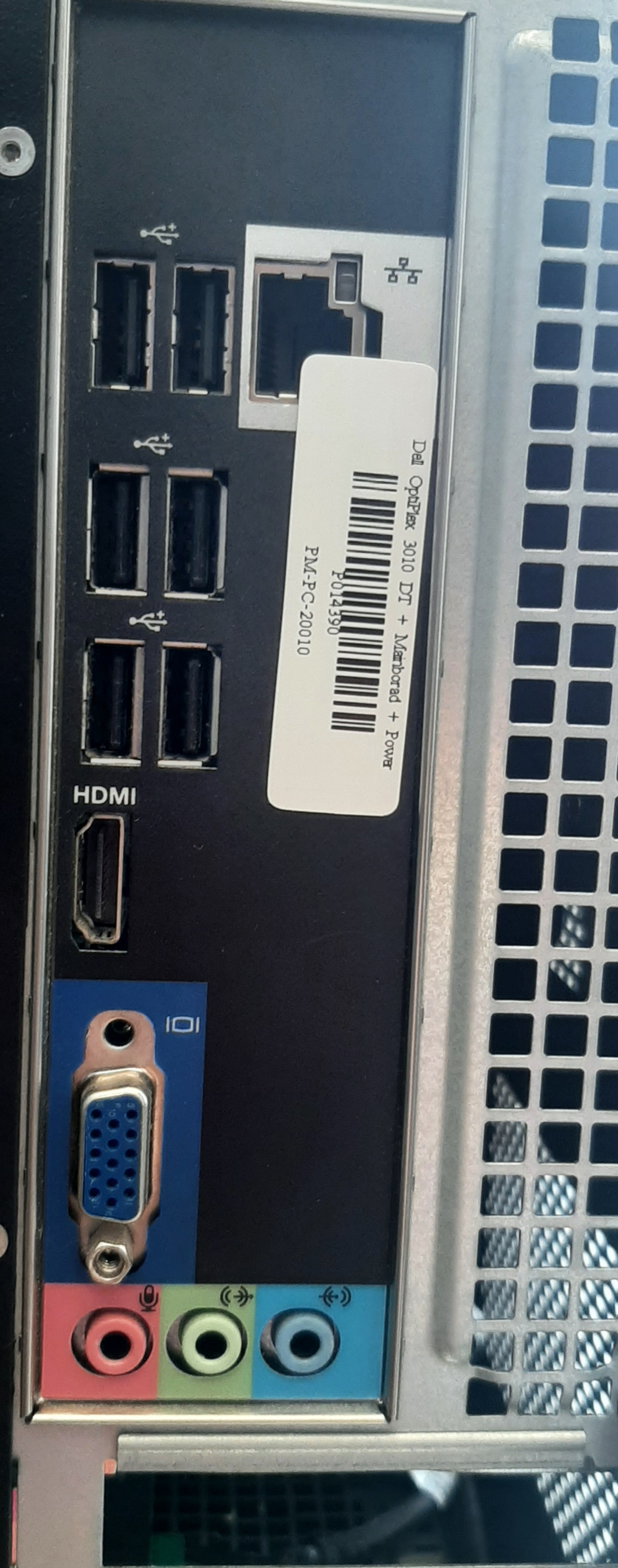 คอมพิวเตอร์ตั้งโต๊ะมือสอง Dell Optiplex 3010 DT (i3-3220 Ram4GB HDD1TB) สภาพดี ประกันร้าน 1 เดือน