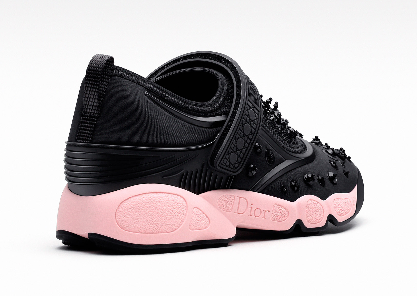 รองเท้า Dior Fusion Sneakers Technical Fabric (สีดำ)