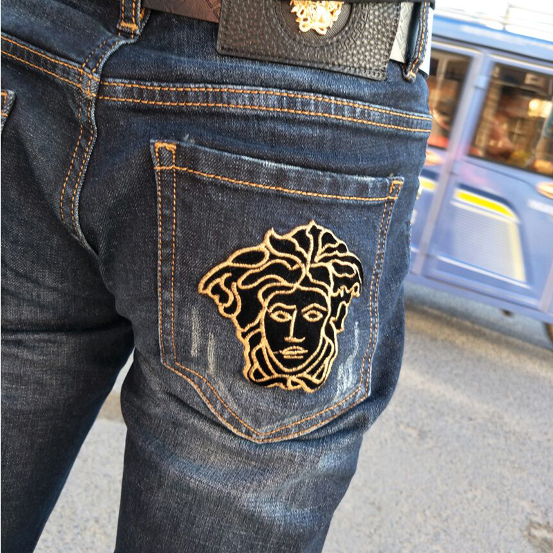 000994 ยีนส์ Ajaz James Style Versace Italy New Summer 2019 Jeans Denim Slim feet Size 28-38
