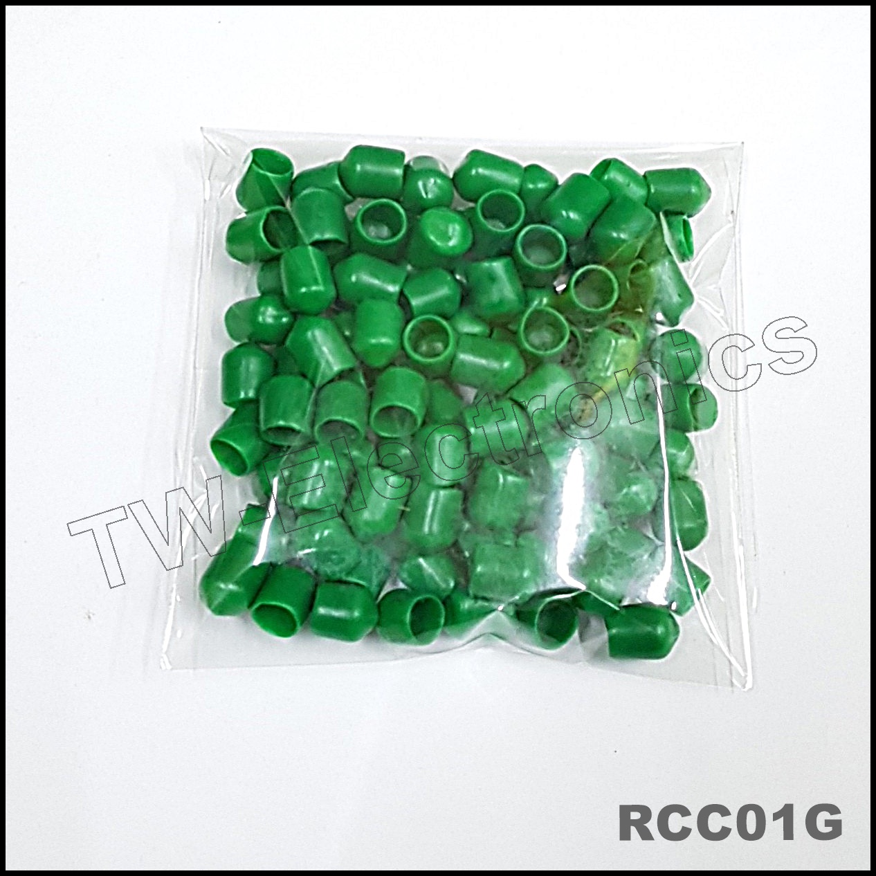 ฝาครอบRCA สีเขียว (100 ชิ้น) / RCC01G
