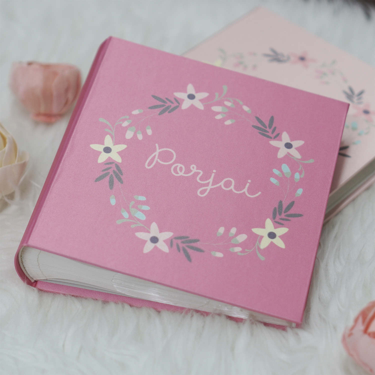 อัลบั้มสั่งทำใส่ชื่อ ลาย Floral Frame