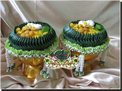 พานขนมมงคล KA 006 - ราคาพานละ 2,290 บาท/คู่ละ 4,290 บาท