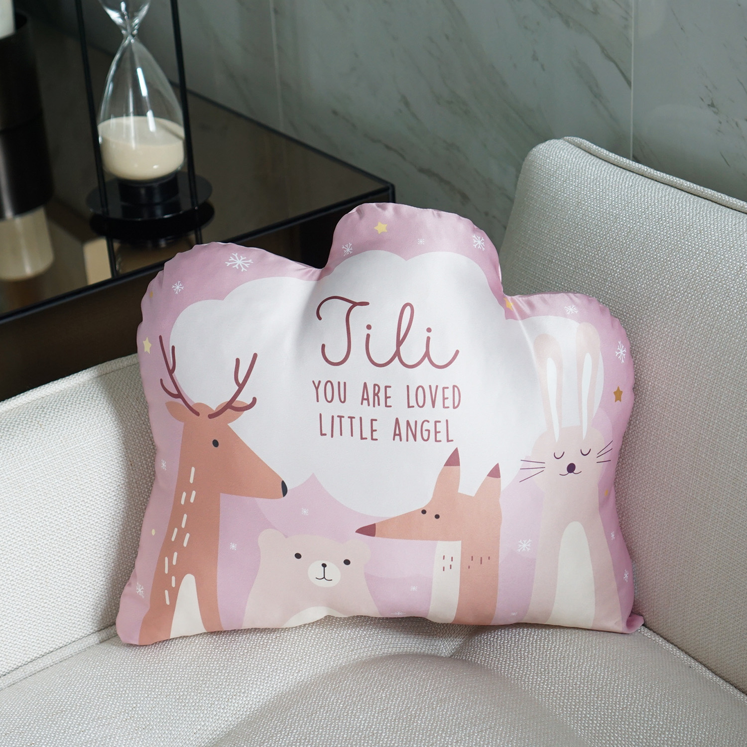 หมอนสั่งทำใส่ชื่อ ลาย Woodland