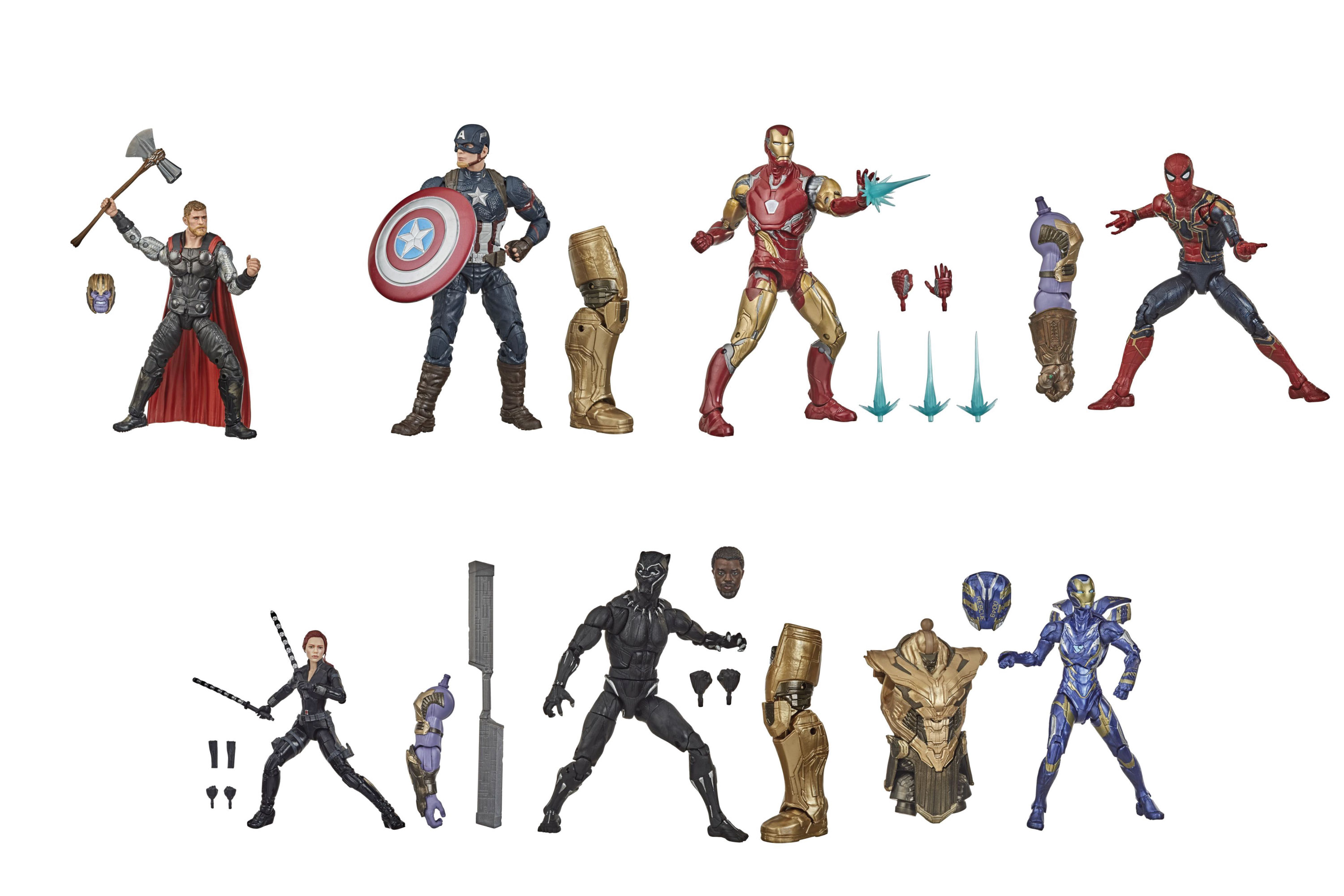 Hasbro Marvel Legends Series Avengers : Endgame Best of Wave 2020 (Thanos BAF) 6-inch Figure ฮาสโบร มาร์เวล เลเจนด์ ซีรี่ย์ส อเวนเจอร์ส ครบเซ็ต7ตัว พร้อมBAF ธานอส 6 นิ้ว ลิขสิทธิ์แท้