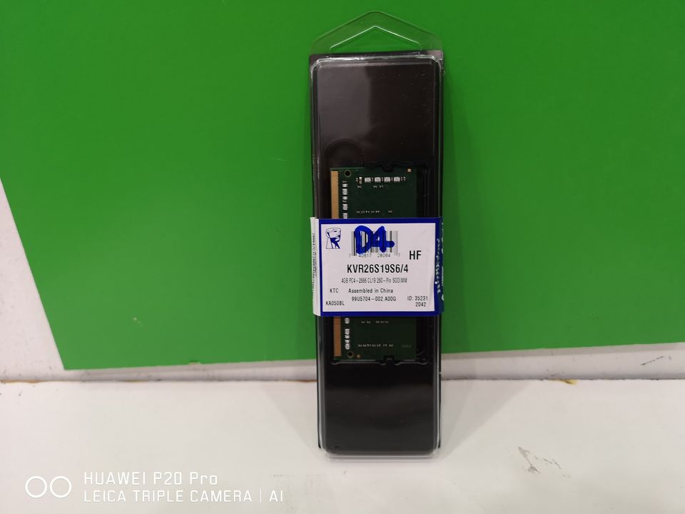 4GB. DDR4 FSB2666 KINGSTON KVR26S19S6/4 สำหรับ โน้ตบุ๊ค มือสองสภาพดีรับประกัน 3เดือน