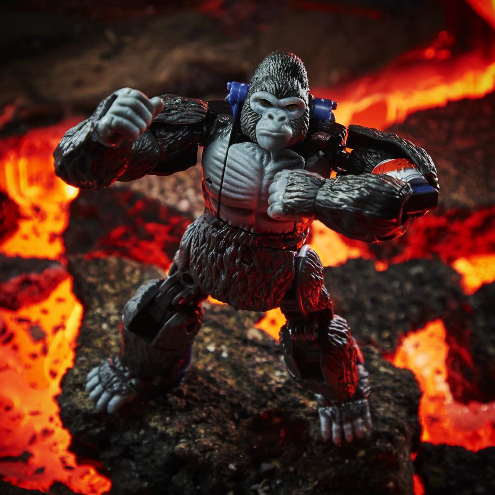 Hasbro Transformers Generations War for Cybertron Kingdom Voyager WFC-K8 Optimus Primal Figure ฮาสโบร ทรานสฟอเมอร์ส เจเนอเรชั่น วอร์ ฟอร์ ไซเบอร์ตรอน คิงดอม วอยเอเจอร์ คลาส WFC-K8 หุ่นยนต์ออพติมัส ไพรมอล 7 นิ้ว ลิขสิทธิ์แท้